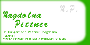 magdolna pittner business card